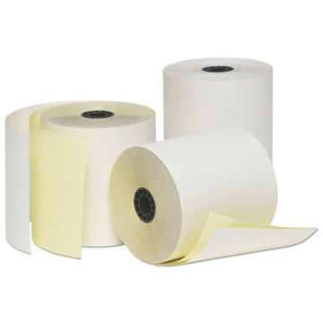 Universal® Carbonless Paper Rolls, 0.44" Core, 3" X 90 Ft, White-canary, 50-carton freeshipping - TVN Wholesale